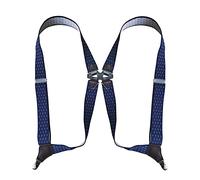 IMOSEI Hosenträger Suspender Unisex-Schultergurt Mit Seitlichem Clip Für Erwachsene Mit 2-Clip-Elastischem Strapsgurt 3,5 Zwei Clips Marineblaue Schneeflockenspitze