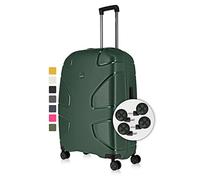 IMPACKT IP1 Hartschalen-Koffer L - 76x51x31 cm, 106 L, 4,3 kg - TSA-Schloss, auswechselbare Rollen - aus recyceltem Material - 6 Jahre Garantie