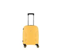 IMPACKT Hartschalenkoffer IP1 mit 4 Rädern aus recyceltem Material mit austauschbaren Klickrollen, Sunsetyellow, 55 cm (Größe S), Casual