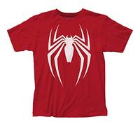 Impact Merch Spider-Man Video Game Logo Fitted Jersey Tee (Large) Red