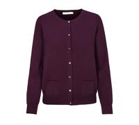 IN LINEA - NOS Cardigan, Rundhals,1/1-Arm 460 cassis - Gr. - 42