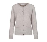 IN LINEA - NOS Cardigan, Rundhals 842 stone mel. - Gr. - 46