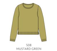 IN LINEA - NOS Pullover, Rundhals 508 mustard green - Gr. - 36