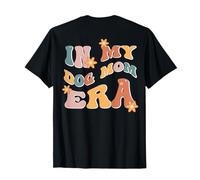 In Meiner Hundemama Ära Groove Lustige Motive Dog Mom Mothers Day Schwarz T-Shirt S Klassische Passform Kurzarm Crew-Ausschnitt Klassisch Novelly Dog Mom T-Shirt Damen Hundeliebhaberinnen