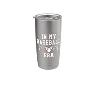 In My Baseball Mom Era Cheer Fan Baseball Mama Game Day Doppelwandiger Edelstahl-Thermobecher