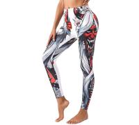 In One Clothing Damen Leggings für Sport, Fitness, Outdoor und Loungewear (DE/NL/SE/PL, Alphanumerisch, M, Regular, Regular, Engel und Teufel)