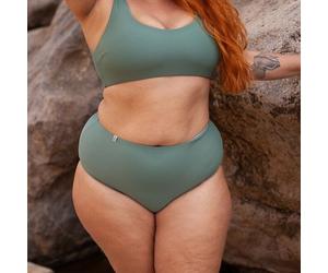 INASKA High Waist Bikini Hose PURE Khaki S