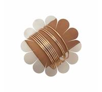 Inateannal Boho Geschichtet Armreif Armband Set Gold Dünnen Armreif Armband Indischen Stapelbar Runde Armbänder Multipack Runden Kreis Armreif String Texturierte Armband Schmuck Für Frauen Und Mädchen