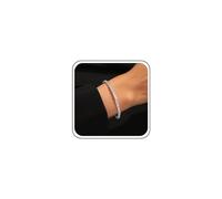 Inateannal Cubic Zirkonia Tennisarmband Silber Strass Armreif Armband Kristall Offen Manschette Armband Funkelnde Cz Brautarmband Schmuck Für Frauen Und Mädchen