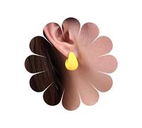 Inateannal Vintage Gelbe Samt Ohrringe Klobig Rot C Form Ohrstecker Ohrringe Gelb Acryl Reifen Ohrringe Breit Reifen Ohrringe Leicht Klobig Ohrstecker Schmuck Für Frauen Und Mädchen