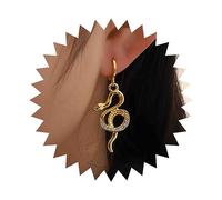 Inateannal Vintage Kristall Schlange Tropfen Ohrringe Gold Schlange Reif Ohrringe Strass Schlange Huggie Reif Ohrringe Punk Tier Schlange Ohrringe Schmuck Für Frauen Und Mädchen