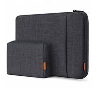 EdgeKeeper 360° Rundumschutz Laptoptasche Hülle 13-16 Zoll mit Zubehörtasche, LB01006/S1 - 16 Zoll MacBook Pro / Schwarzgrau