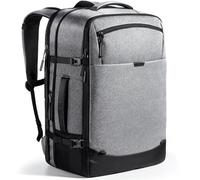 Inateck 38.5-46.2 L Reiserucksack Erweiterbarer Herren Damen Handgepäck Flugzeug Rucksack, 15.6 Zoll Laptop Rucksack Spritzwassergeschütztes Carry on Kabinenrucksack für Weekender
