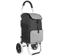 Inateck Einkaufstrolley mit großer Ladekapazität und Wärmedämmungstasche, leichte Einkaufstasche mit Rollen, Max. Belastbarkeit 45 kg, 41L, Schwarz