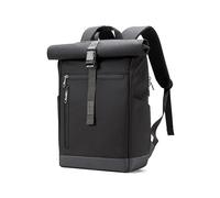 Inateck Laptop RollTop Rucksack Herren Damen 25L, Spritzwassergeschützt Schulrucksack Reiserucksack Stylische Tagesrucksack mit 17 Zoll Laptopfach, für Freizeit Job Sport Reisen