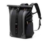 Inateck RollTop Rucksack Laptop Backpack mit 180°-Öffnung Hauptfach und Wasserdicht Reißverschluss, 22L-26.8L Tagesrucksack für Arbeit, Freizeit, Radfahren