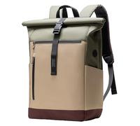 25-30L RollTop Rucksack wasserabweisend Daypack Laptoprucksack Schulrucksack, BP01003 - Khakigrün / 30L