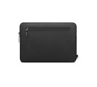 Incase Tasche Compact Sleeve Hülle Apple MacBook Pro (Retina) 13,3" / Pro 13,3" (2016 - 2020) / Air 13,3" (2018 - 2020) - Schwarz [Flight Nylon I Zubehörtasche I Kunstfell-Interieur I Reißverschluss]