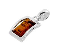 InCollections Damen-Anhänger 925/000 Sterlingsilber mit Bernstein 0010201410890