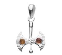 InCollections Damen-Anhänger 925/000 Sterlingsilber mit Bernstein, Doppelaxt 0010201060890