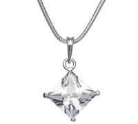 InCollections Damen-Anhänger 925/000 Sterlingsilber mit Zirkonia inklusive Schlangenkette 1,2/42 cm 241A201675340
