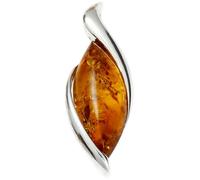 InCollections Damen-Anhänger 925 Sterlingsilber mit Bernstein