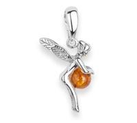 InCollections Damen-Anhänger Elfchen 925 Sterling Silber 1 Bernstein 25 mm 0010200060890