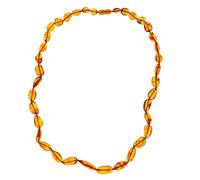 InCollections Damen-Bernsteinkette 60 cm mit Drehverschluß, cognacfarben, 2206440071570