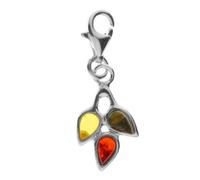 InCollections Damen-Charm-Anhänger 925/000 Sterlingsilber mit Bernstein 0020200450890