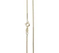 InCollections Damen-Halskette 925/000 Sterlingsilber vergoldet Panzerkette 1,3 mm breit 50 cm