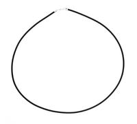 Halsreif OSTSEE-SCHMUCK "Ostsee-Schmuck Halsreif Kautschuk 2,0 mm" Gr. 42, schwarz, Halsketten, Damen, 42cm, Kautschuk, L: 42 (72668256-42) schwarz