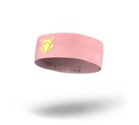 INCYLENCE Headband schmales Sport Stirnband für Damen und Herren aus hochwertigen italienischen Fasern, antibakteriell geruchsneutral, Frühling Sommer Herbst Winter (Light Pink Yellow)