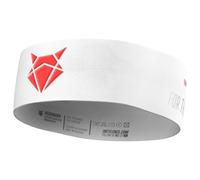 INCYLENCE Headband schmales Sport Stirnband für Damen und Herren aus hochwertigen italienischen Fasern, antibakteriell geruchsneutral, Frühling Sommer Herbst Winter (White Inferno)
