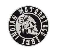Indian - Motorrad Biker Patch Aufnäher Bügelbild Aufbügler Iron on Patches Applikation Patch Indian Biker DIY