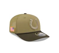 Indianapolis Colts New Era 2025 NFL Salute to Service 9SEVENTY Trucker Cap Grün - ONE SIZE