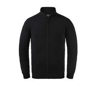 Indicode Arctic Herren Strickjacke Cardigan Feinstrick, Größe:L, Farbe:Black (999)