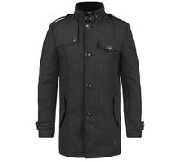 Kurzmantel INDICODE "Kurzmantel IDBrandan", Herren, Gr. S, schwarz, Obermaterial: 50% Wolle WO. 50% Polyester PES., Mäntel Kurzmantel (89828450-S) schwarz