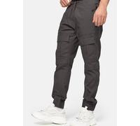 Indicode Herren Dennis Cargohose aus 98% Baumwolle mit 6 Taschen | Cargo Hose für Männer Raven, XXL