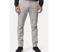 Indicode Herren INWalmie Cargohose aus 98% Baumwolle mit 6 Taschen | Freizeithose für Männer Lt Grey, 33/32