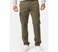 Indicode Herren INWalmie Cargohose aus 98% Baumwolle mit 6 Taschen | Freizeithose für Männer Army, 38/32