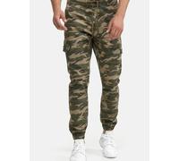 Indicode Herren Levy Cargohose aus Baumwolle mit 6 Taschen | Cargo Chino Hose Männer Dired Camouflage, XXL