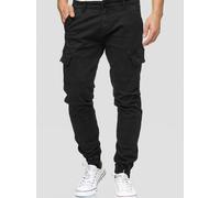 Indicode Cargohose Herren schwarz, S