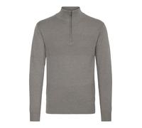 Indicode Erno Herren Strickpullover Troyer Feinstrick Pullover, Größe:L, Farbe:Grey Mix (914)