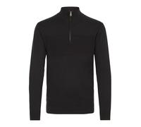 Indicode Erno Herren Strickpullover Troyer Feinstrick Pullover, Größe:3XL, Farbe:Black (999)