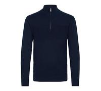 Indicode Erno Herren Strickpullover Troyer Feinstrick Pullover, Größe:M, Farbe:Navy (400)