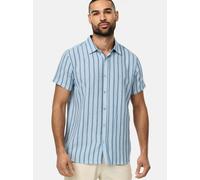 Indicode Hemd Kurzarm Herren Regular Fit Baumwolle blau, L