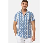 Indicode Hemd Kurzarm Herren Regular Fit Baumwolle denim, S