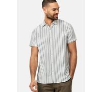 Indicode Herren INLingo Kurzarmhemd aus Baumwoll-Mix | Herrenhemd gestreift Kurzarm Hemd Navy, XL