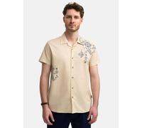 Indicode Herren INCotta Kurzarmhemd mit Musterung | Herrenhemd mit Print Kurzarm Hemd Teal, XL