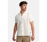 Indicode Hemd Kurzarm Herren Regular Fit Leinen weiß, L